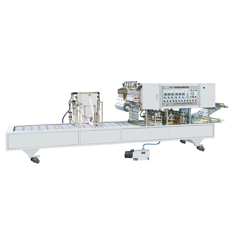 Vacuum cup filling sealing machine