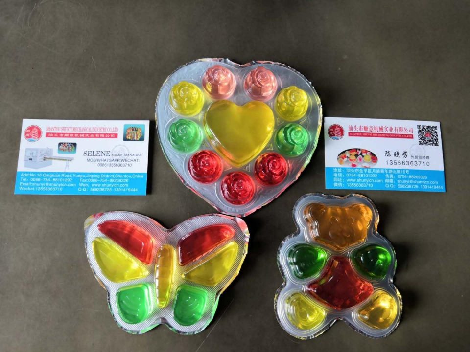 CFD-12 heart, butterfly, teddy bear jelly filling sealing machine